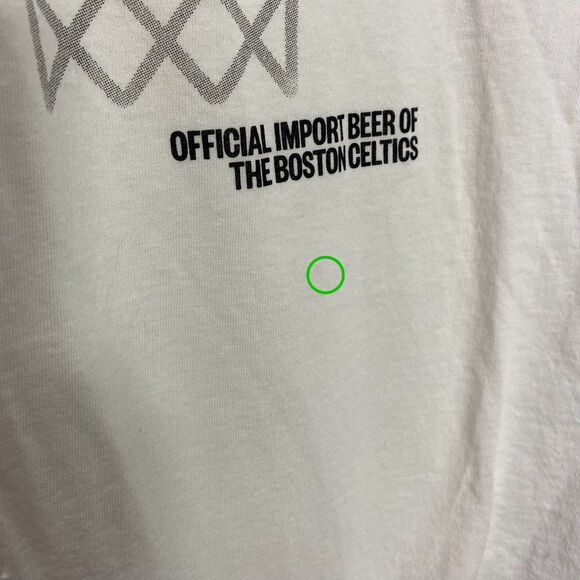 Boston Celtics Corona Shirt Mens L White Beer NBA Short Sleeve Graphic Tee Logo - Picture 7 of 10